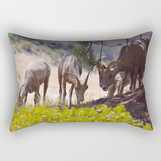 Desert Bighorn Sheep - Zion Rectangular Pillow