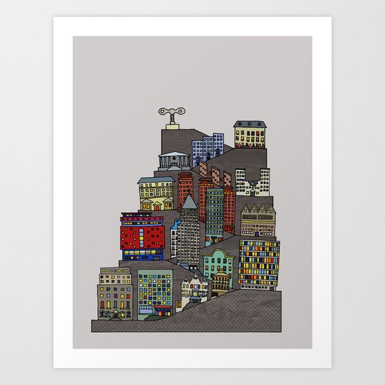 Townscape Art Print