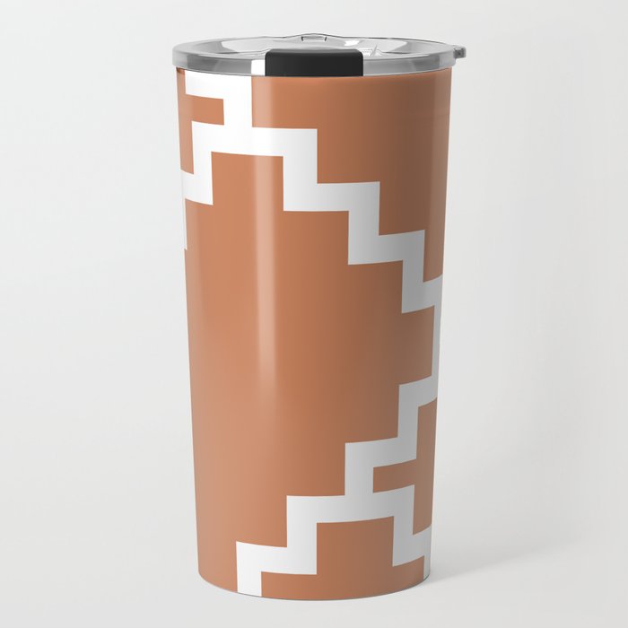 Geometrical simple retro steps 2 Travel Mug