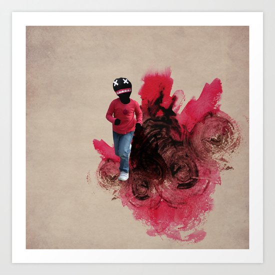 Run away Art Print