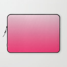 White and Warm Pink Gradient 045 Laptop Sleeve
