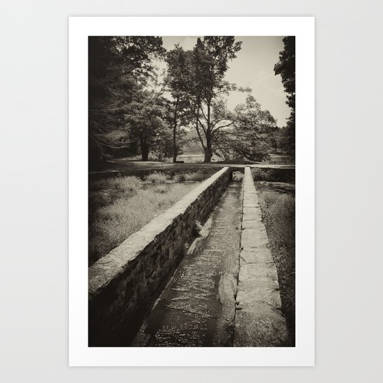 The Stream Flows Art Print
