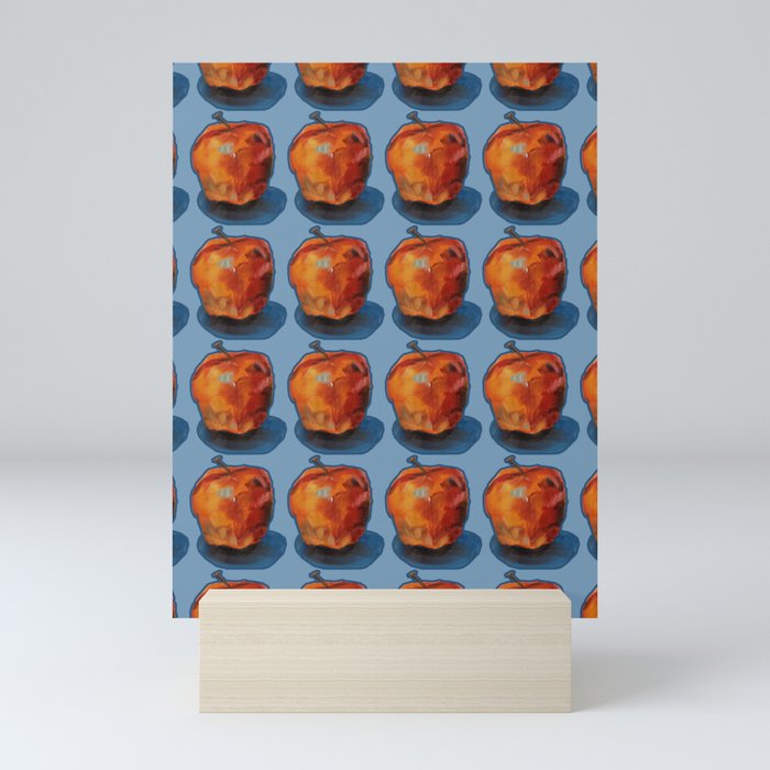 Oil painted apple Tile Mini Art Print
