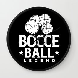 Bocce Ball Italian Bowling Bocci Player Wall Clock