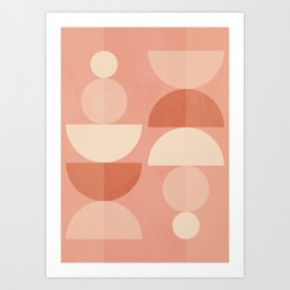 Abstract Geometric Shapes 106 Art Print