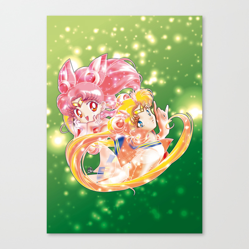 Super Sailor Moon Chibi Moon Edit 2 B Canvas Print By