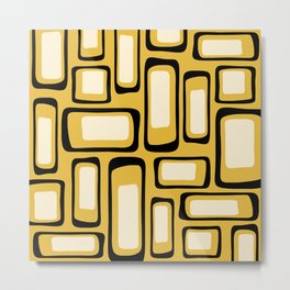 Mid Century Modern Abstract Composition 838 Metal Print