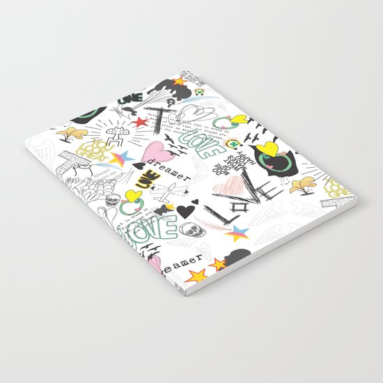 Pop Art ( Cartoon Pattern) V2 Notebook