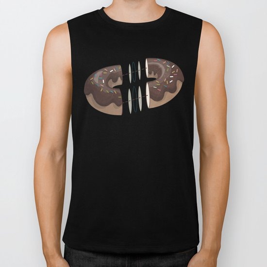 let's share a donut Biker Tank