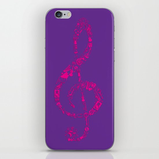 If music be the food of the soul, play on. iPhone & iPod Skin