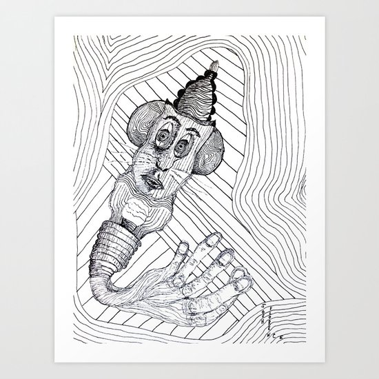 Mouse Fingers Art Print
