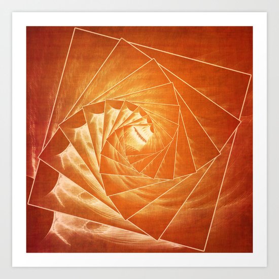 The Burning Eye Sees Spiral Art Print