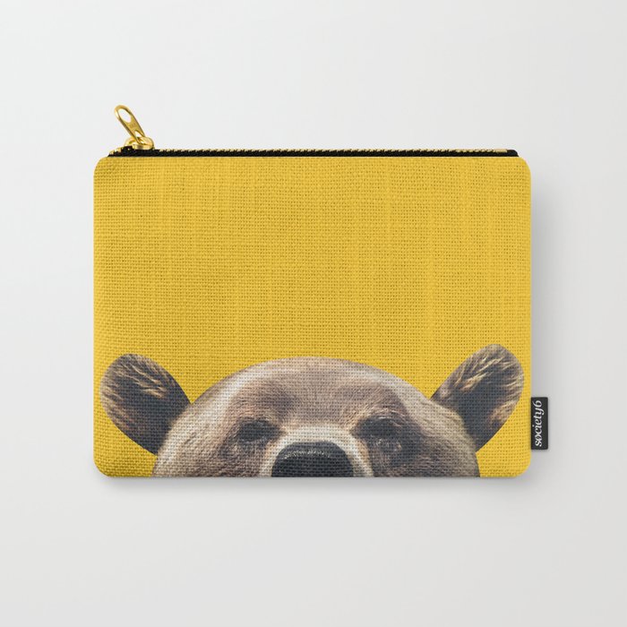 Bear - Yellow Carry-All Pouch