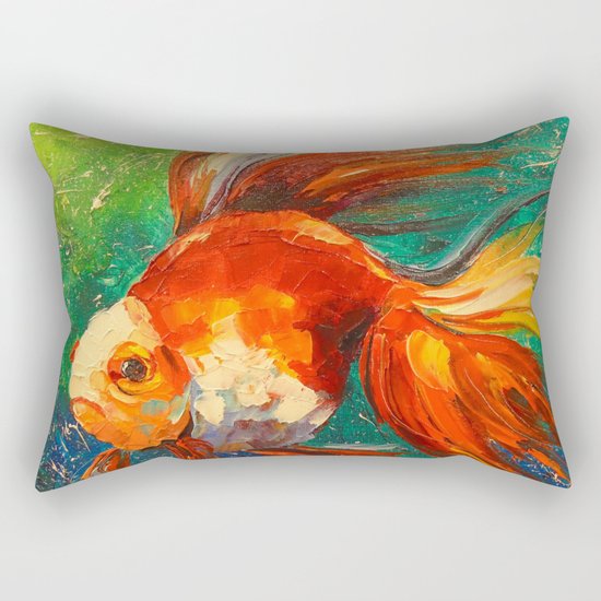 Gold fish Rectangular Pillow