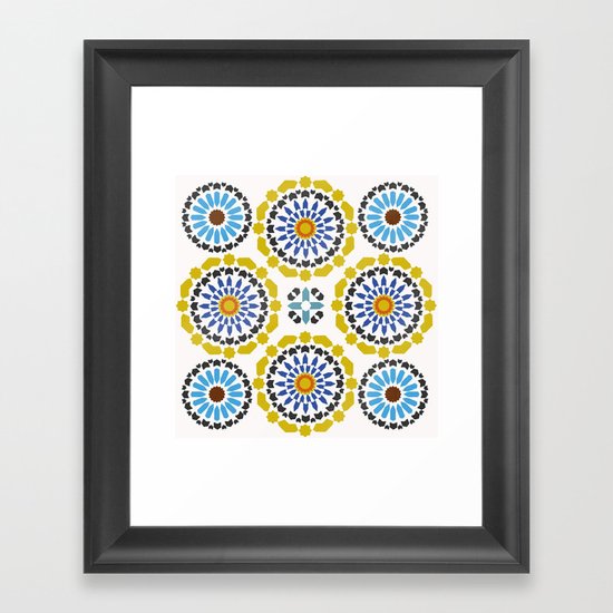 Moroccan Pattern Framed Art Print