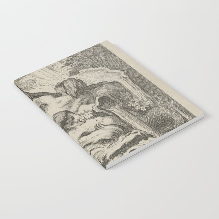 Leviathan the great serpent vintage etching Notebook