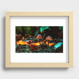Mushroom Glow Recessed Framed Print