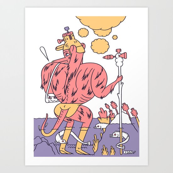 Waz Munster Art Print