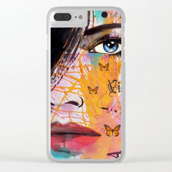 VIOLET Clear iPhone Case