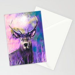 Stag spirit in pink  Stationery Cards