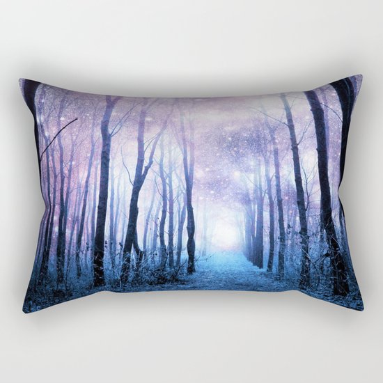Fantasy Forest Path Rectangular Pillow