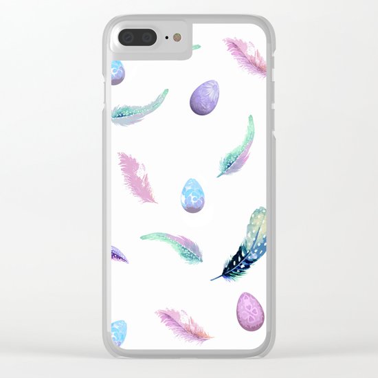 Feathers & Eggs Clear iPhone Case