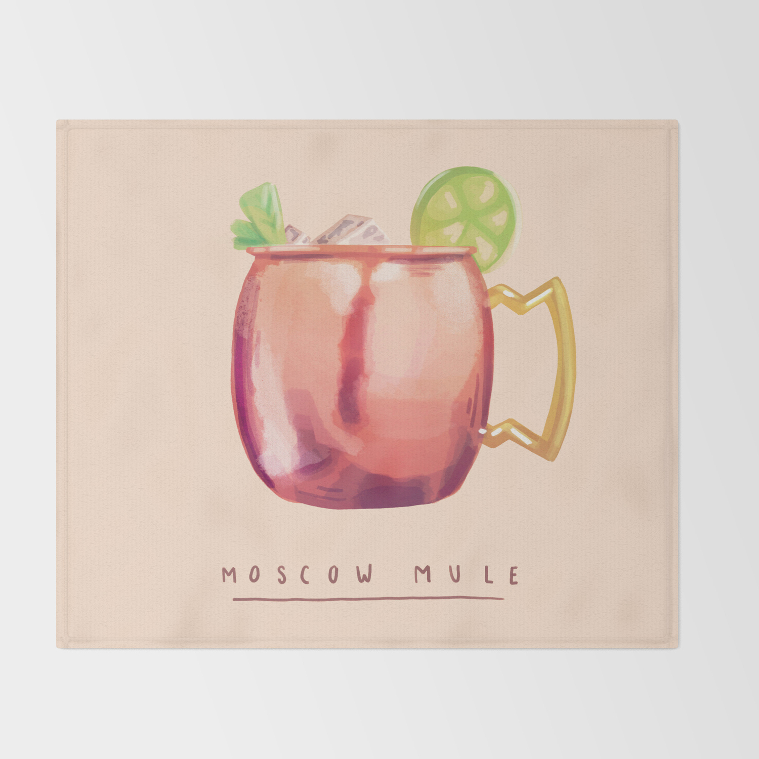 Moscow Mule Throw Blanket By Nanlawson Society6