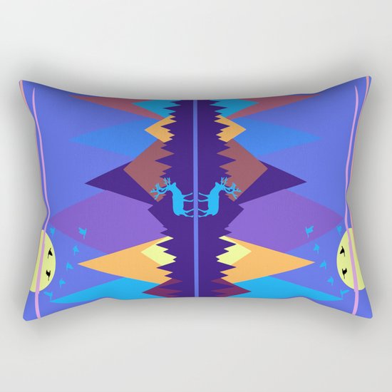 Mountain Scene #2 Rectangular Pillow