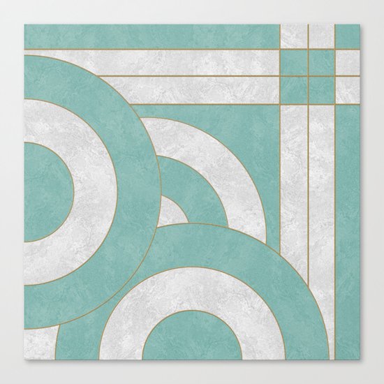 Geometric Marble 04 Canvas Print