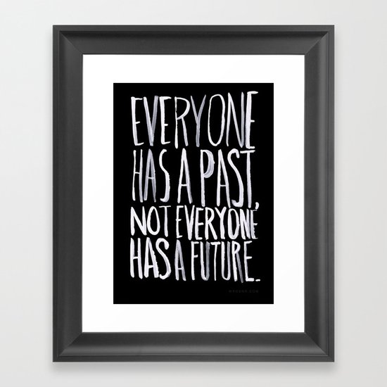 Past/Future Framed Art Print