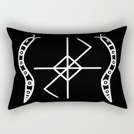 Black Serpent Sigil Rectangular Pillow