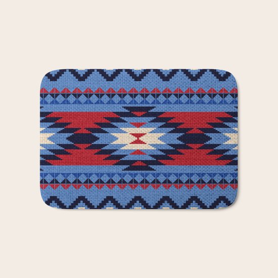 Aztec pattern Bath Mat