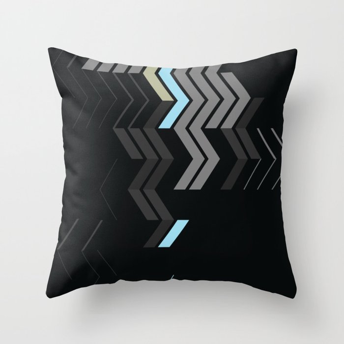 Deconstructed Chevron C Gray Gold Blue Abstract Pattern Throw Deconstructed Chevron C Gray Gold Blue Abstract Pattern Throw Pillow