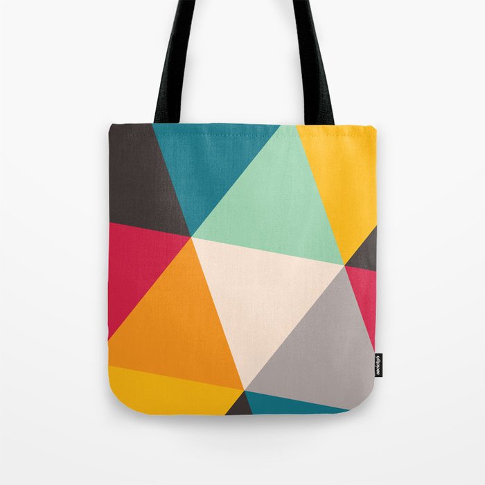 Geometric Triangles Tote Bag