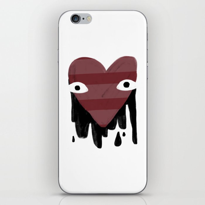 Red Heart Black Soul iPhone Skin