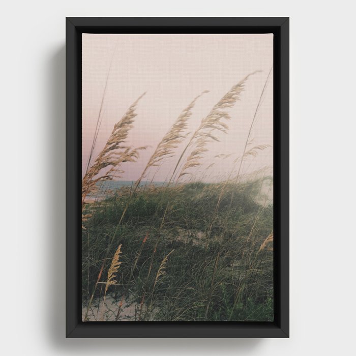 California Dreaming - boho beach nature photograph Framed Canvas