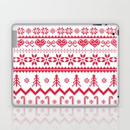 Knitted Christmas Pattern Laptop Skin