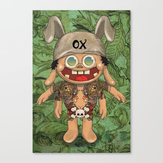 o-x (monster) Canvas Print