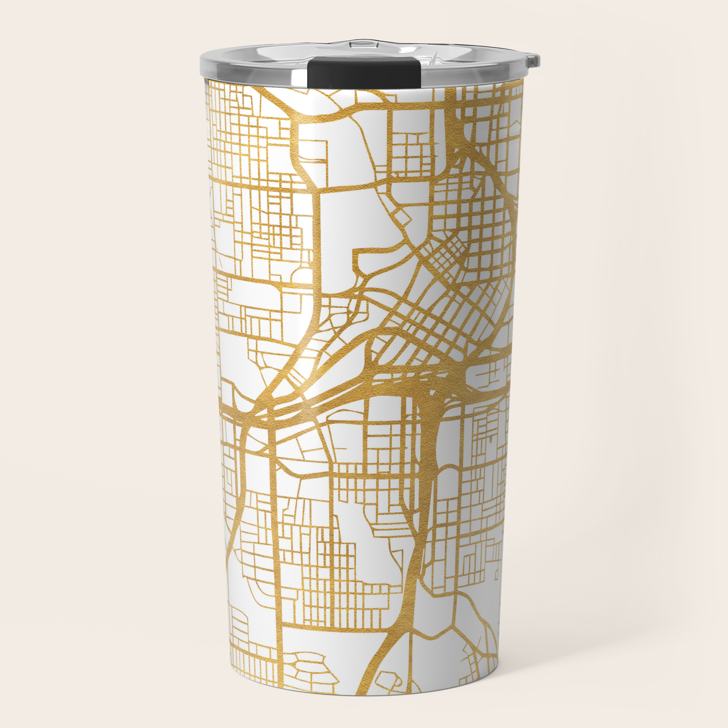 Atlanta Georgia City Street Map Art Travel Mug By Deificusart Society6