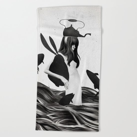 A Mile Away From Anywhere Beach Towel