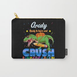 Grady Name, I'm Ready To Crush Kindergarten Dinosaur Back To School Carry-All Pouch