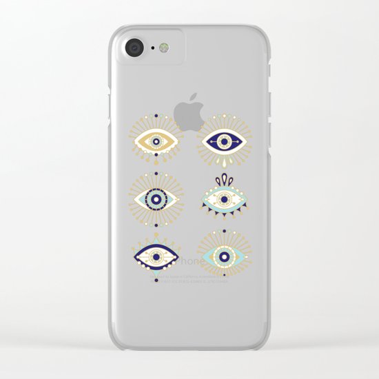 Evil Eye Collection Clear iPhone Case