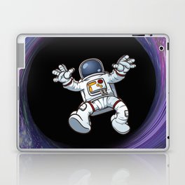 spacemen falling into blackhole Laptop Skin