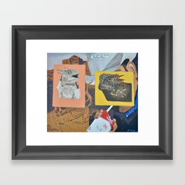 Lizards and Marlbro Man Framed Art Print