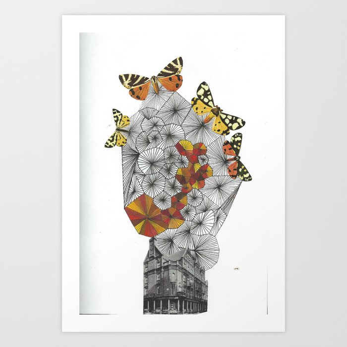 Autumn Moths Art Print