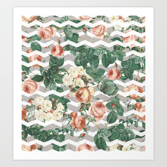 VINTAGE GARDEN III Art Print