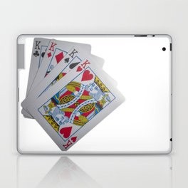 Poker of Kings K K K K - Playing Cards Edit Laptop Skin