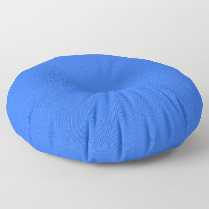 Ultra Marine Blue Solid Color Block Floor Pillow