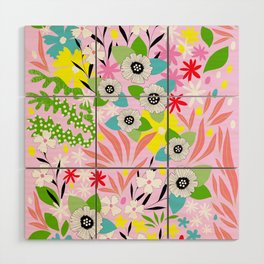 Maximalist Spring Floral Wood Wall Art
