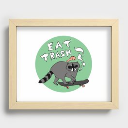 eat trash Recessed Framed Print